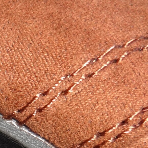 Charlotte Russe women's boots, size 8, brown suede 2" stacked heel, lace up,soft - Picture 16 of 16